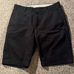 Volcom Men's Black Flat Front Shorts